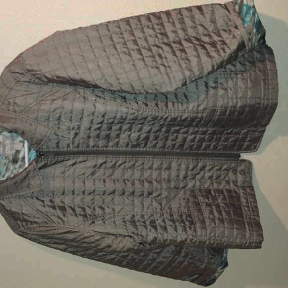 Chico’s Quilted Mid Length Lightweight Jacket 3/L - Picture 3 of 6